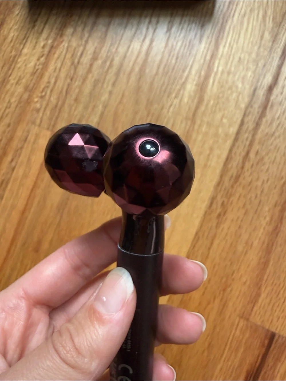Caudalie Metallic Plum Lifting Facial Roller with Dual Massage Heads